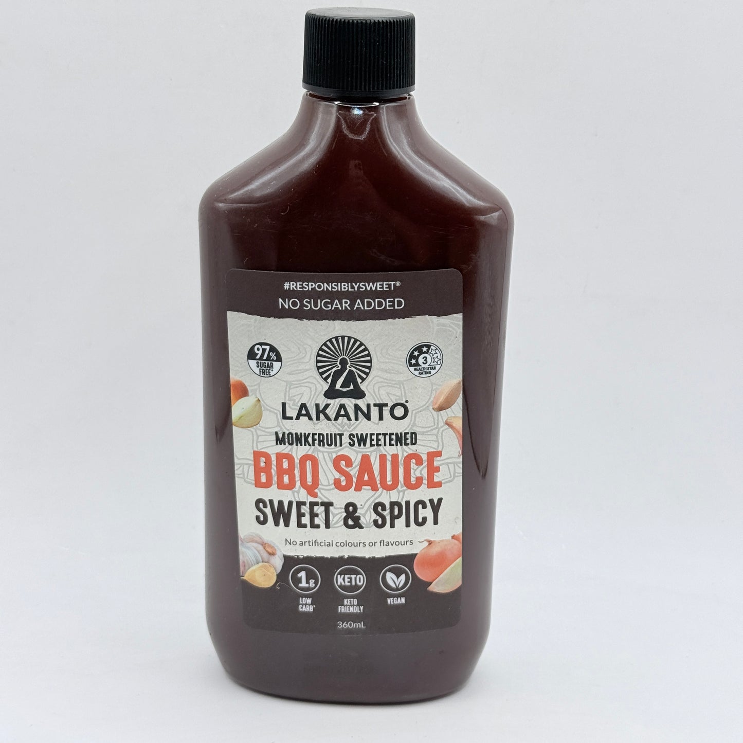 Lakanto Sweet & Spicy BBQ Sauce 360mL (Past BB)
