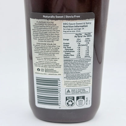 Lakanto Sweet & Spicy BBQ Sauce 360mL (Past BB)