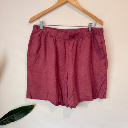 Brand Unknown Linen Blend Shorts Waist 87cm