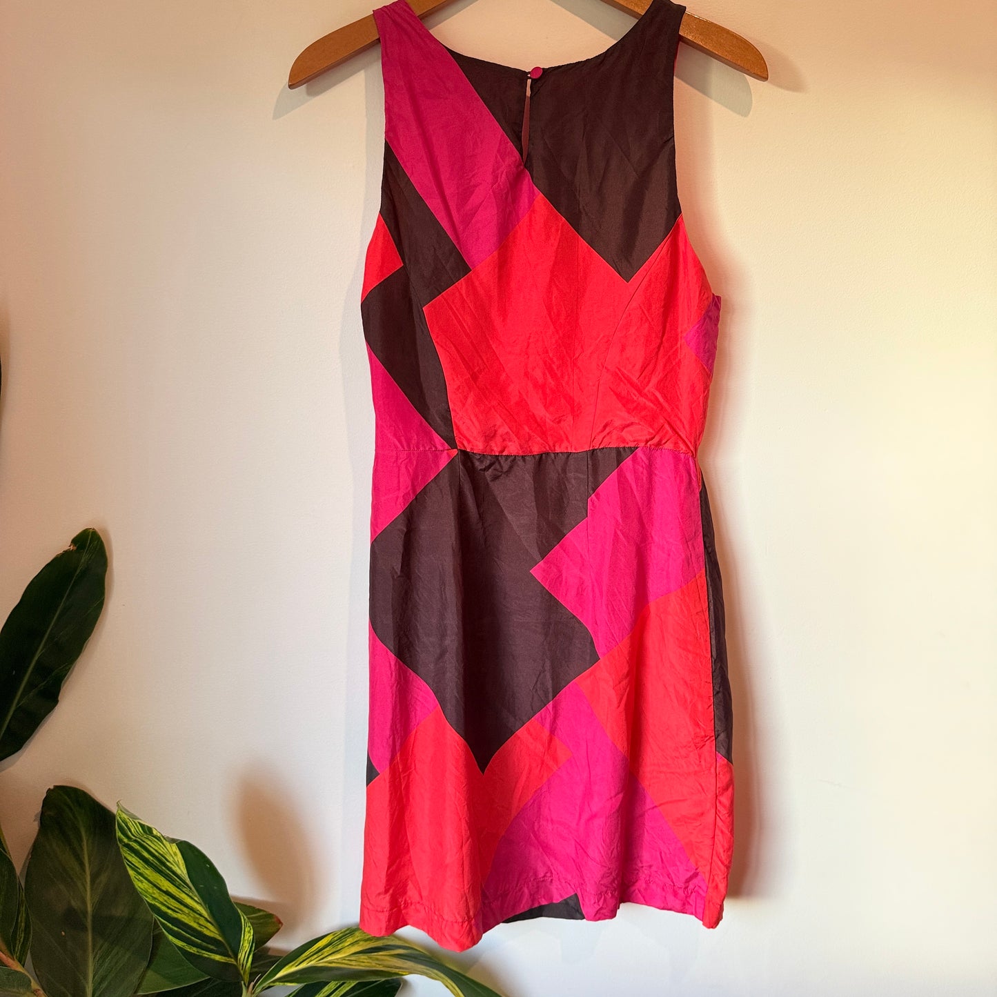 Kookai Size 38 Colorblock Bodycon Sleeveless Stretch Dress