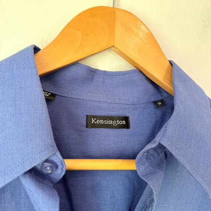 Kensington Size M Long-Sleeve Button-Up Dress Shirt