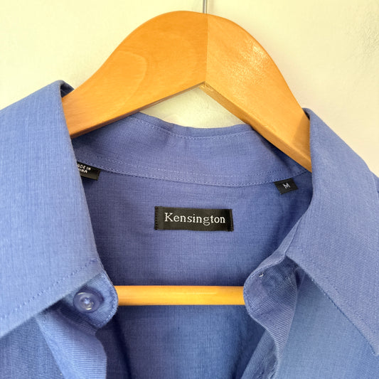 Kensington Size M Long-Sleeve Button-Up Dress Shirt