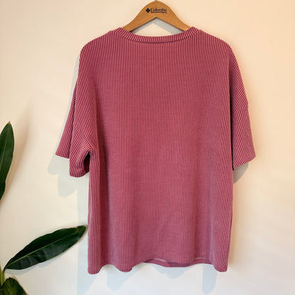 Brand Unknown Size L V-Neck Short-Sleeve Top