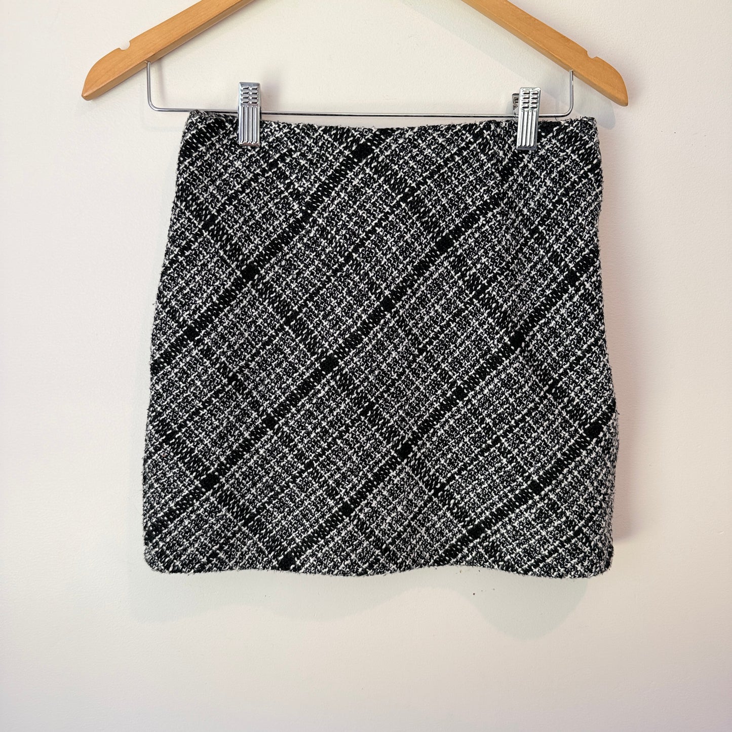 Glassons Size 8 Tweed Look A-Line Mini Skirt