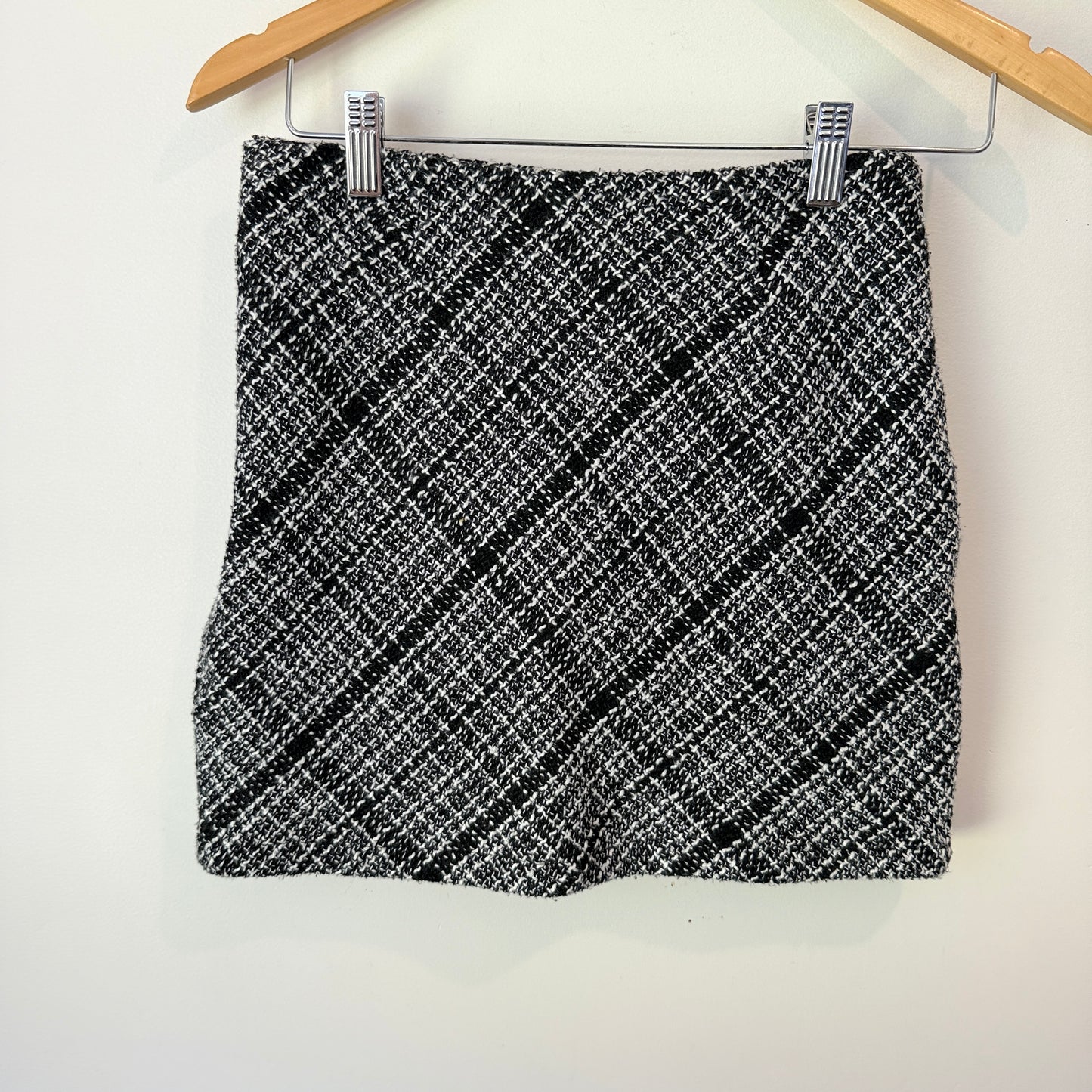 Glassons Size 8 Tweed Look A-Line Mini Skirt