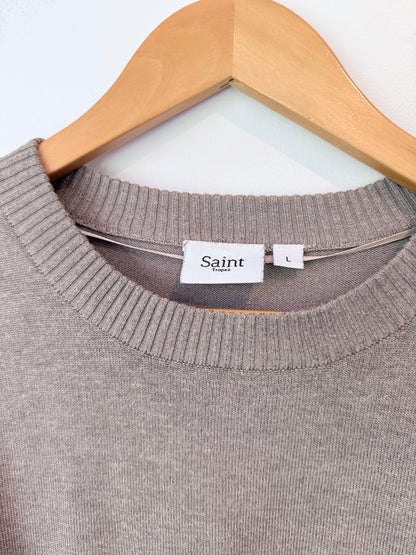 Saint Tropez Size L U/Arm to U/Arm 50cm Crewneck Sweater