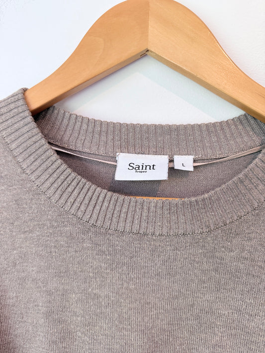 Saint Tropez Size L U/Arm to U/Arm 50cm Crewneck Sweater