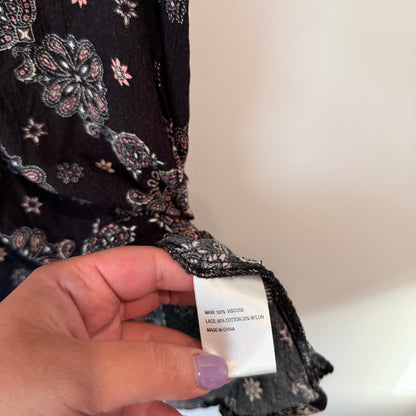 Jay Jays Size 8 Floral Print Cold-Shoulder Mini Dress