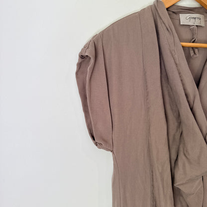 Gregory (NZ Made) Size 10 Color-Blocked Dress