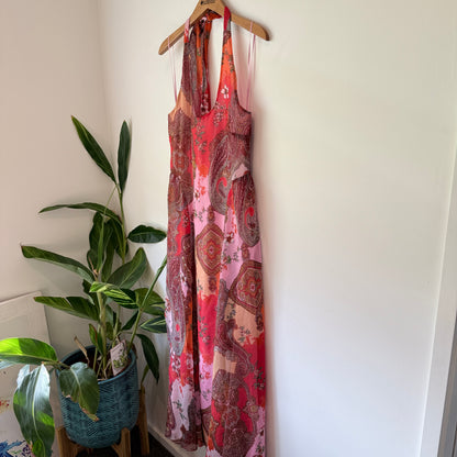 Woolworths Size 10 Sleeveless Boho Halter Dress