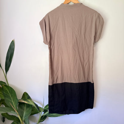 Gregory (NZ Made) Size 10 Color-Blocked Dress