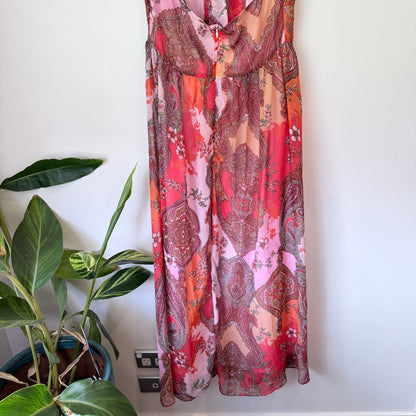 Woolworths Size 10 Sleeveless Boho Halter Dress