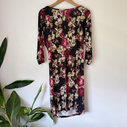 Worship Size U/Arm to U/Arm 52cm Floral Print Sheath Dress