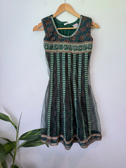 Ramsons U/Arm to U/Arm 42cm Girls Embroidered & Sequinned Dress