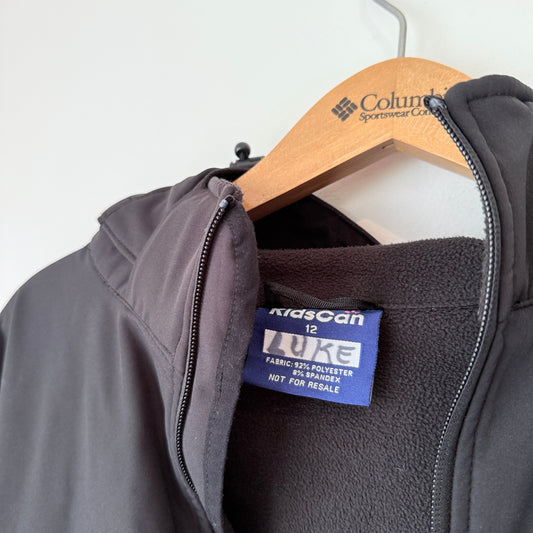 KidsCan Size 12 Black Softshell Jacket