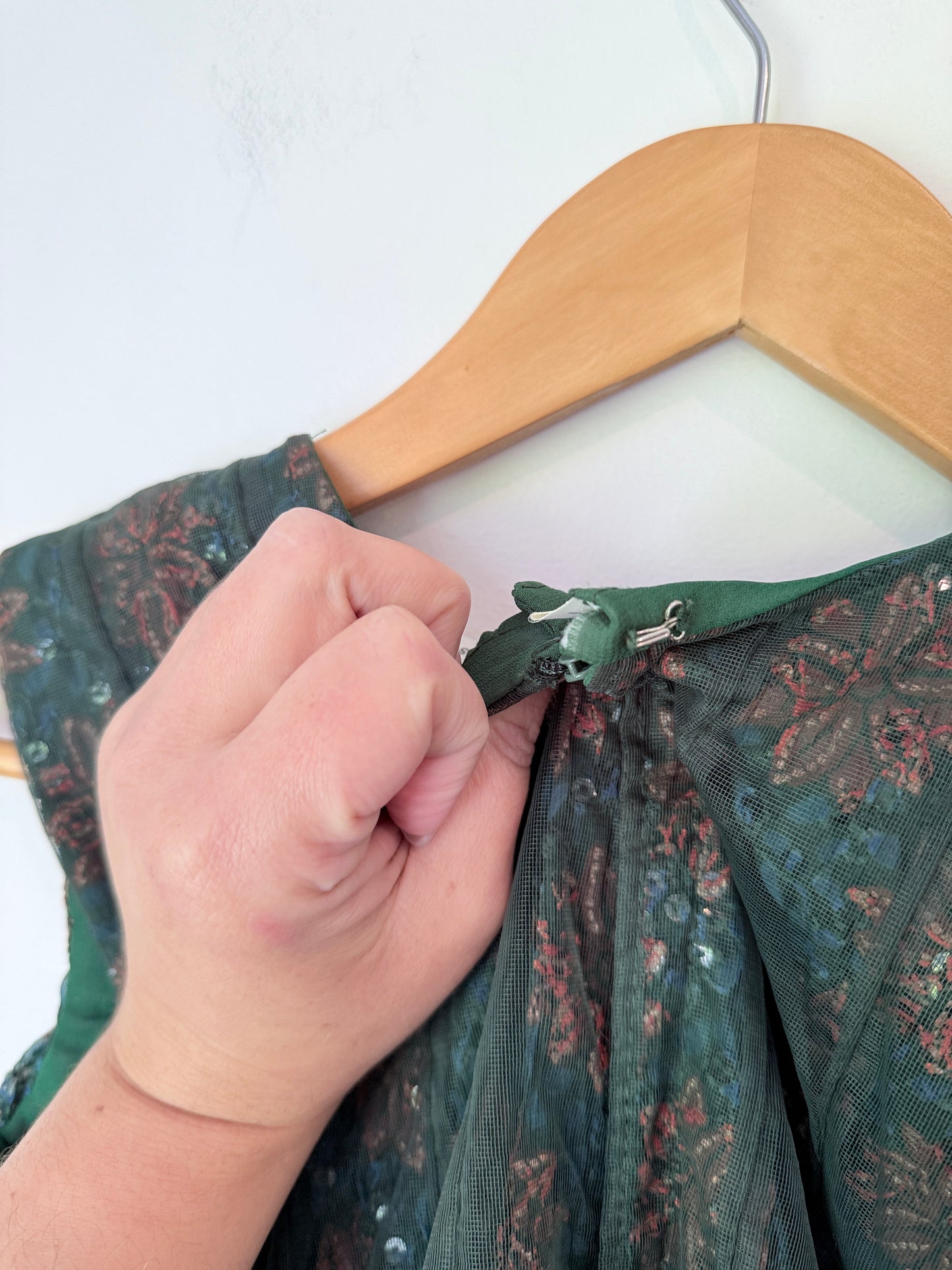 Ramsons U/Arm to U/Arm 42cm Girls Embroidered & Sequinned Dress