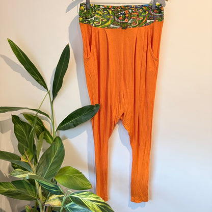Fusion Size S Orange Harem Pants