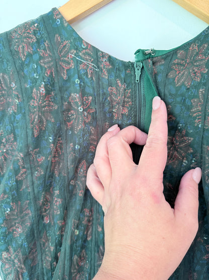 Ramsons U/Arm to U/Arm 42cm Girls Embroidered & Sequinned Dress