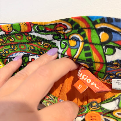 Fusion Size S Orange Harem Pants