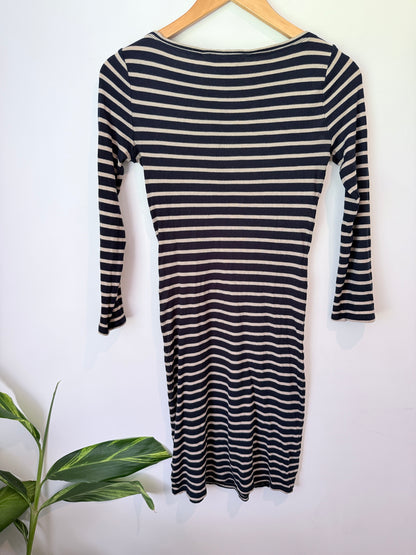 BCBG Maxazria Size M Striped Dress