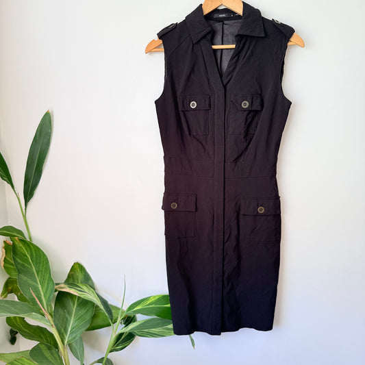 Events Size 8 Sleeveless Button-Front Mini Dress