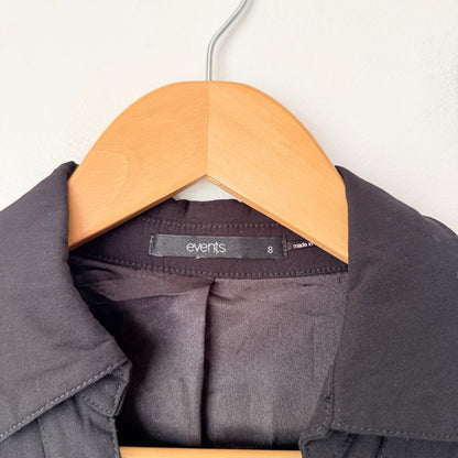 Events Size 8 Sleeveless Button-Front Mini Dress