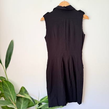 Events Size 8 Sleeveless Button-Front Mini Dress