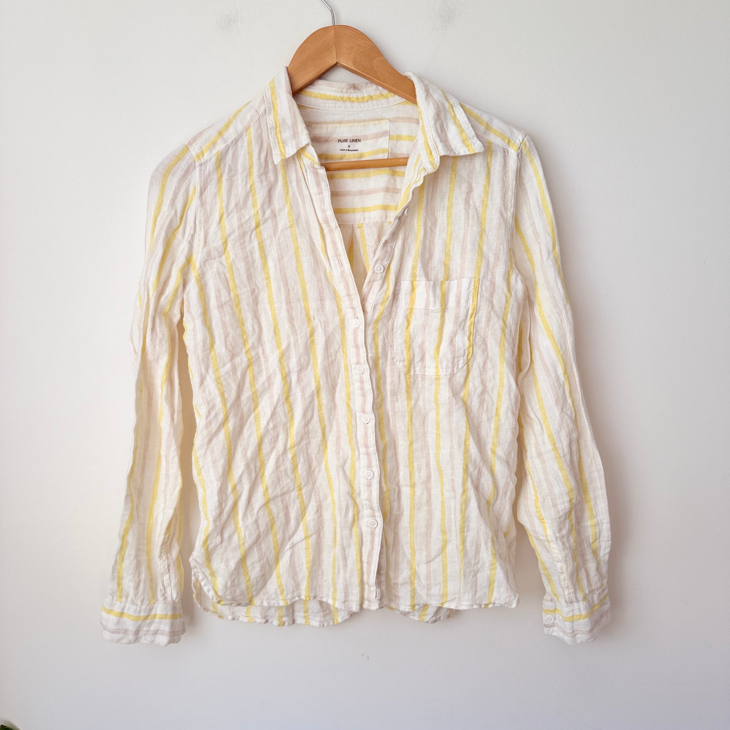 M & S Size 8 100% Linen Blouse