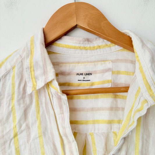 M & S Size 8 100% Linen Blouse