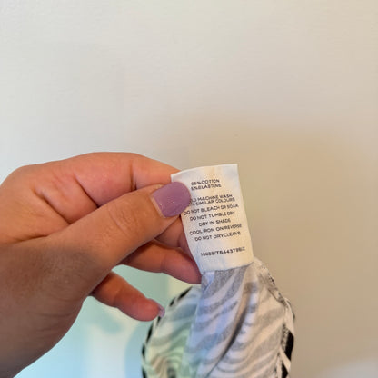 Glassons Zebra Print Ruched Crop Top – Size XL