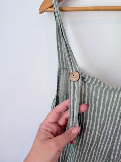 Brand Unknown Size U/Arm to U/Arm 42cm Striped Romper