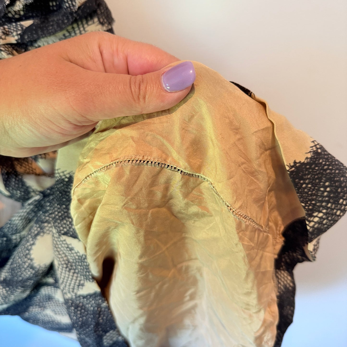 Country Road 100% Silk Ruched Midi Dress – Size 12