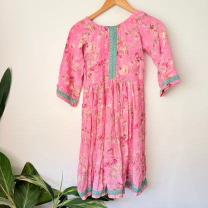 Brand Unknown U/Arm to U/Arm 36cm Floral Print Kurta