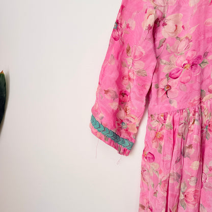 Brand Unknown U/Arm to U/Arm 36cm Floral Print Kurta