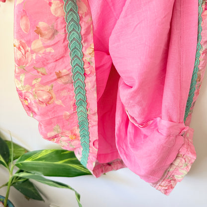 Brand Unknown U/Arm to U/Arm 36cm Floral Print Kurta