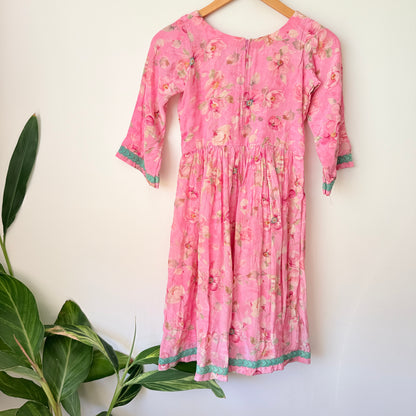 Brand Unknown U/Arm to U/Arm 36cm Floral Print Kurta