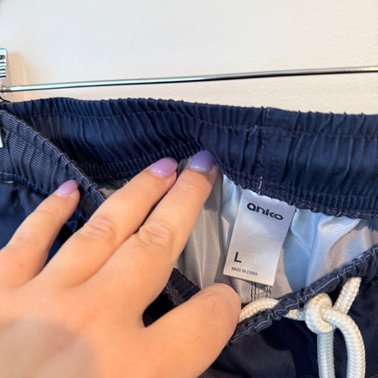 Anko Striped Board Shorts Navy – Size L