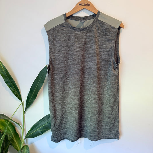 Active Intent Sleeveless Performance Top Olive Green – L