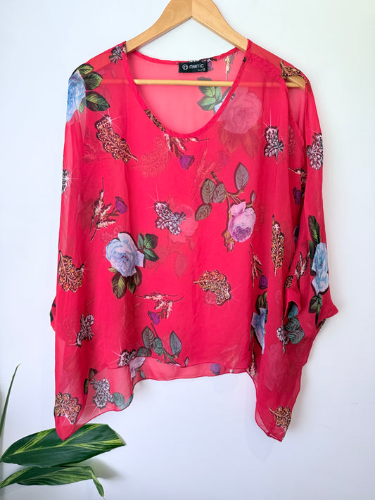 Merric Size 12 Cold Shoulder Top