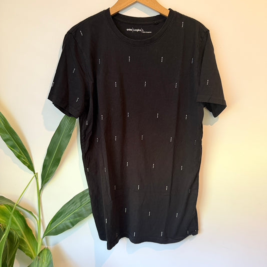 Anko Longline T-Shirt Black – L