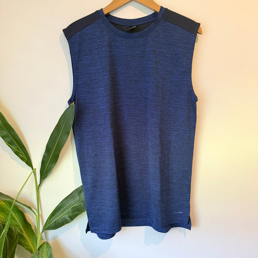 Active Intent Sleeveless Performance Top Blue – L
