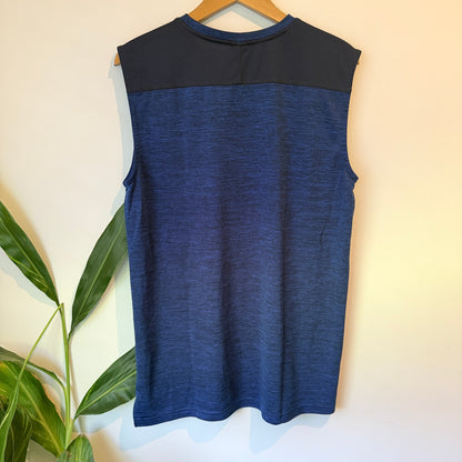 Active Intent Sleeveless Performance Top Blue – L
