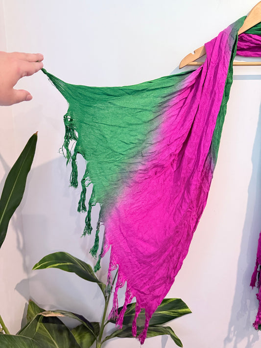 Green & Pink Scarf