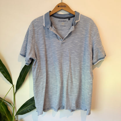 Chisel Short Sleeve Polo Shirt Blue – XL