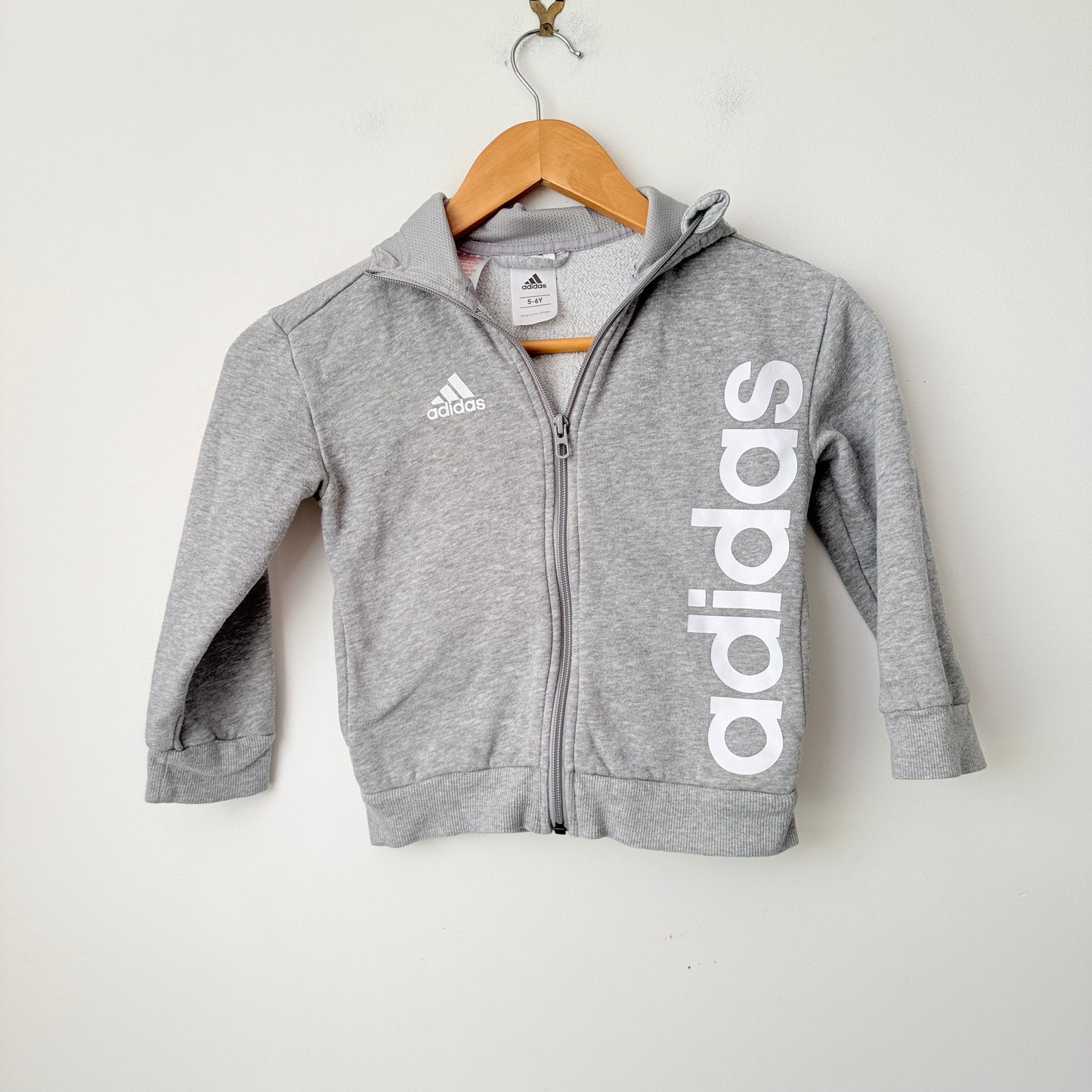 Adidas Size 5-6Y Full-Zip Hoodie
