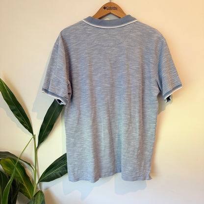 Chisel Short Sleeve Polo Shirt Blue – XL