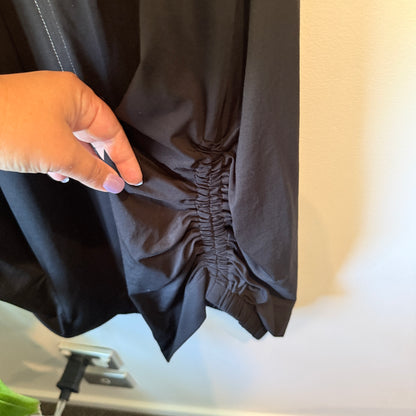 Jigsaw Sleeveless Ruched Hem Dress Black – M