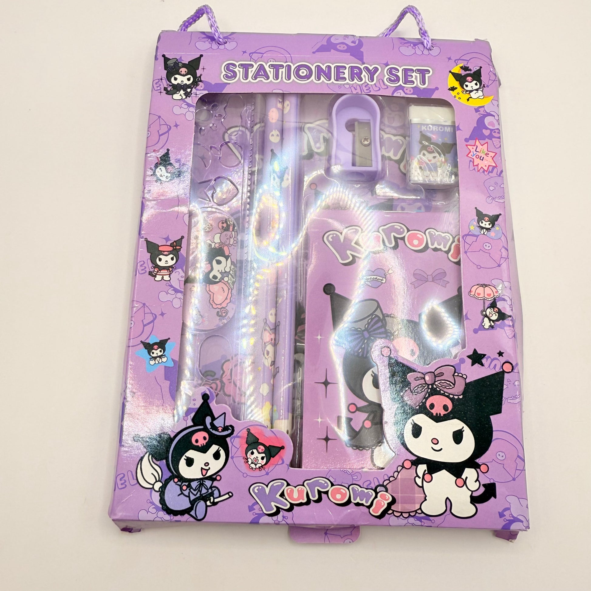Kuromi stationery set - stationery original photo - what’s new stationery