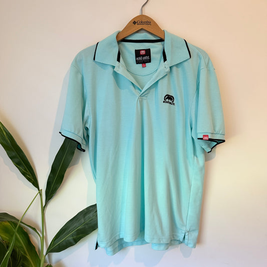 Ecko Unltd Short Sleeve Polo Shirt Aqua – XL