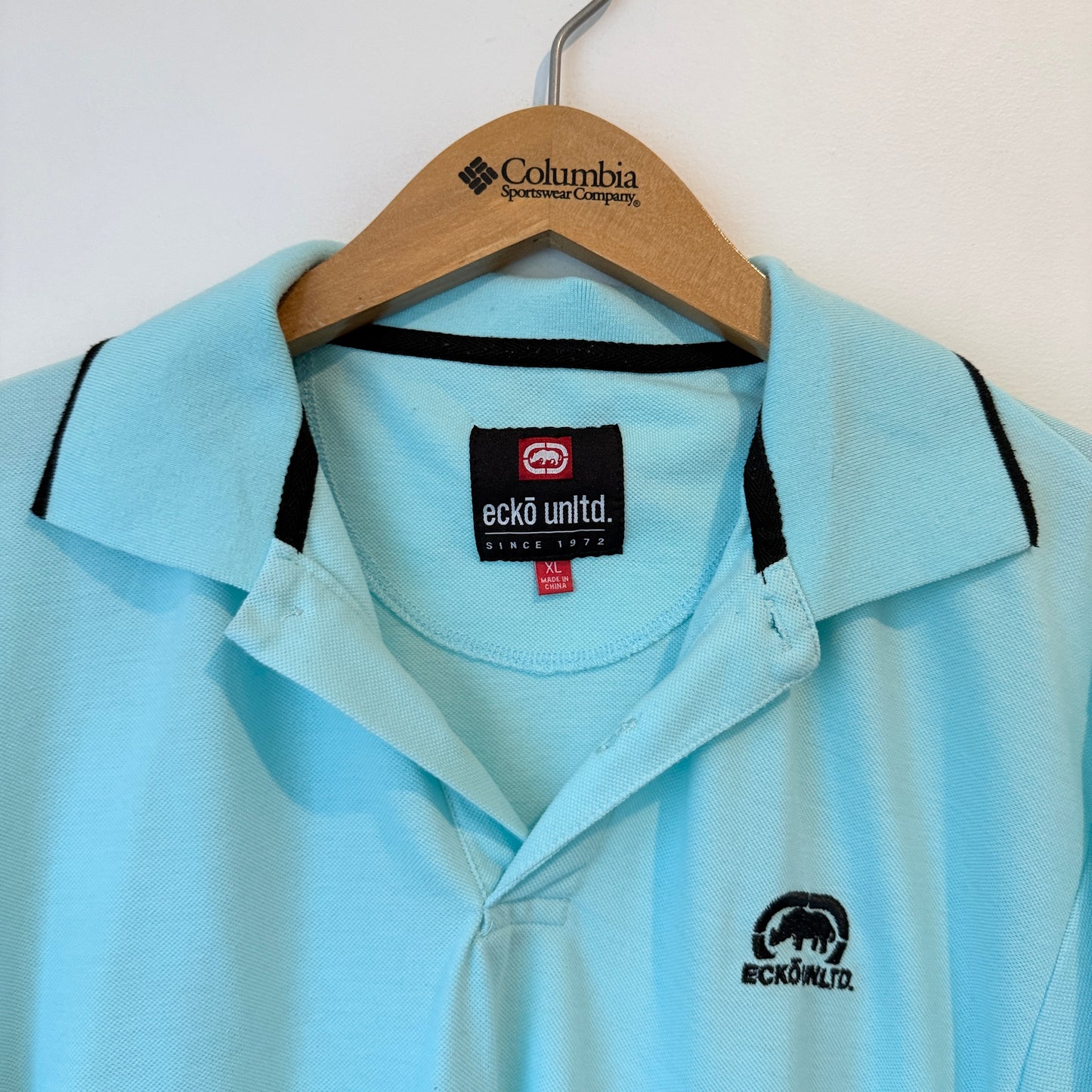 Ecko Unltd Short Sleeve Polo Shirt Aqua – XL